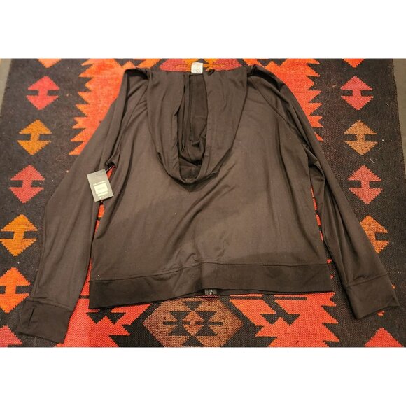 NEW Athletic Works Men's Black Full-Zip Hoodie XXL Lightweight Stretch - Picture 12 of 12